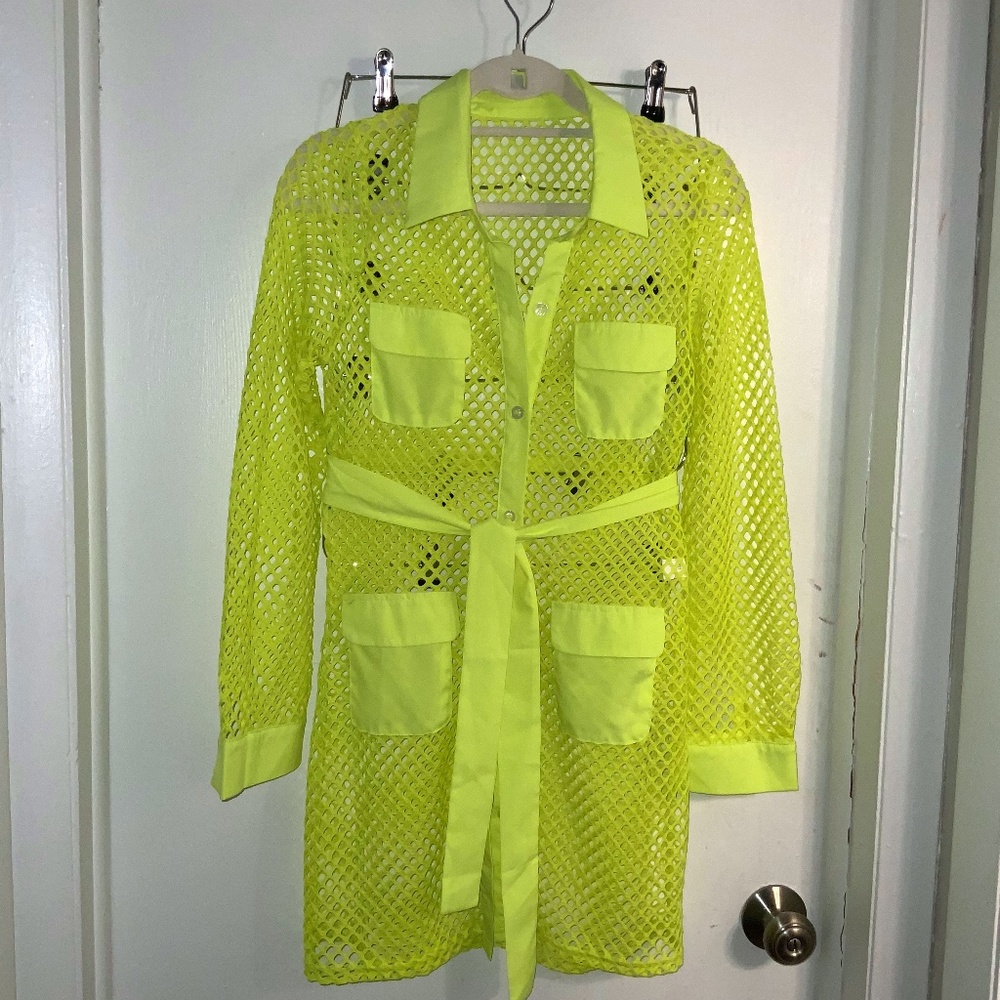 Fishnet Bright Green Shirt